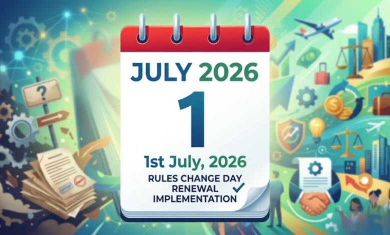 Rules changes from 1st July
