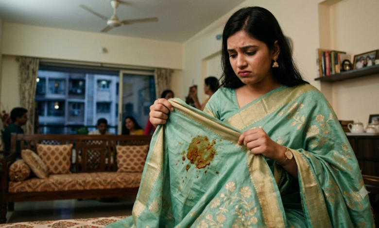 Stain on Saree